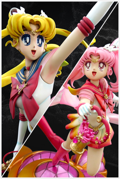 Super Sailor Moon and Chibi Moon